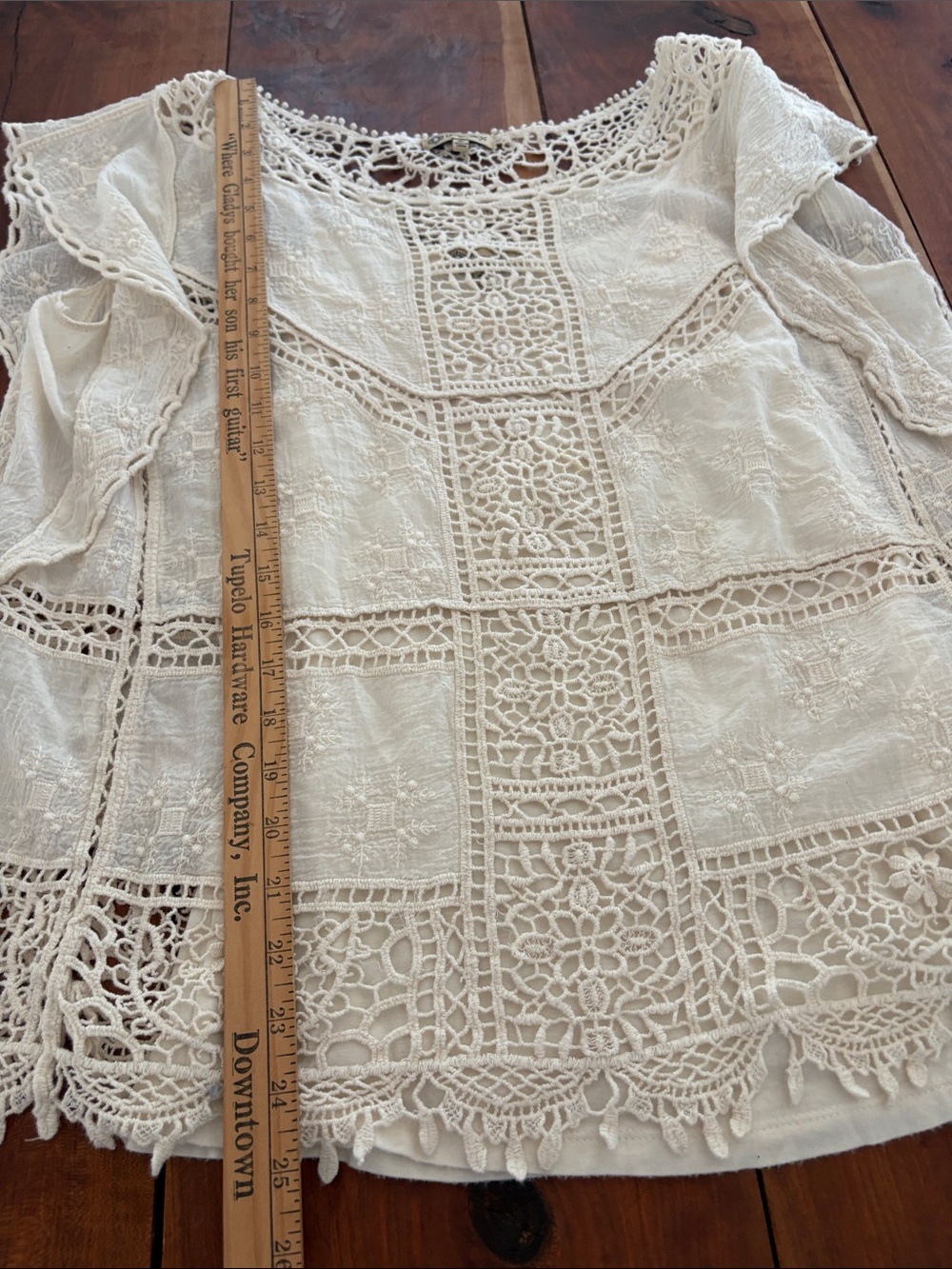 Democracy Boho Style Women’s Embroidered Top Sz Large - Picture 7 of 10